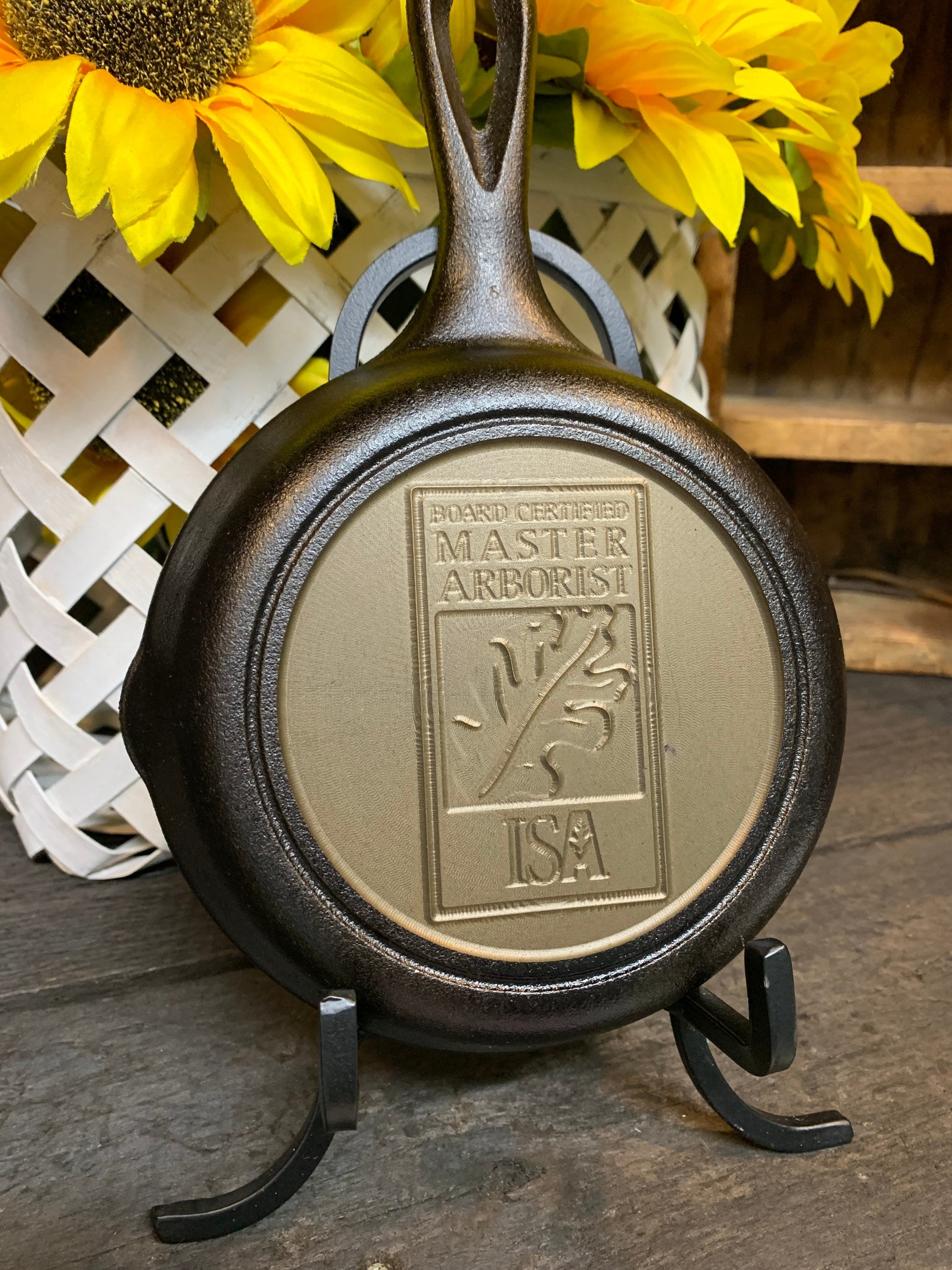 Personalized Outdoorsman Cast Iron Skillet - Lodge or Victoria