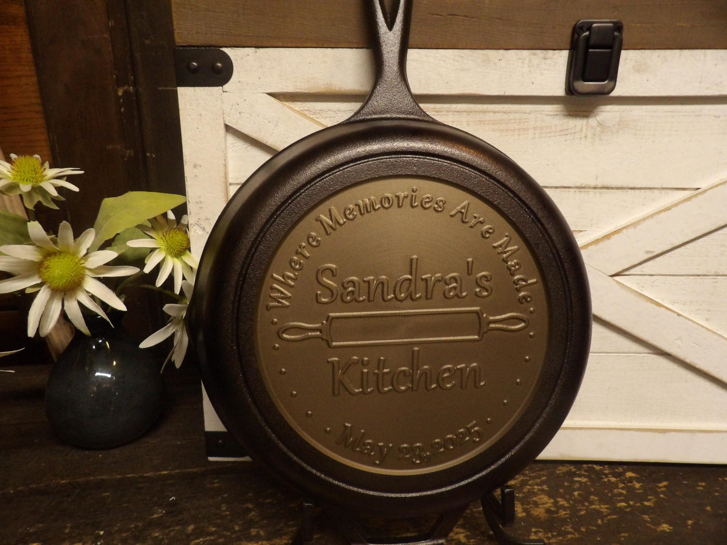 Personalized Cast Iron Skillet - Custom CNC Machined