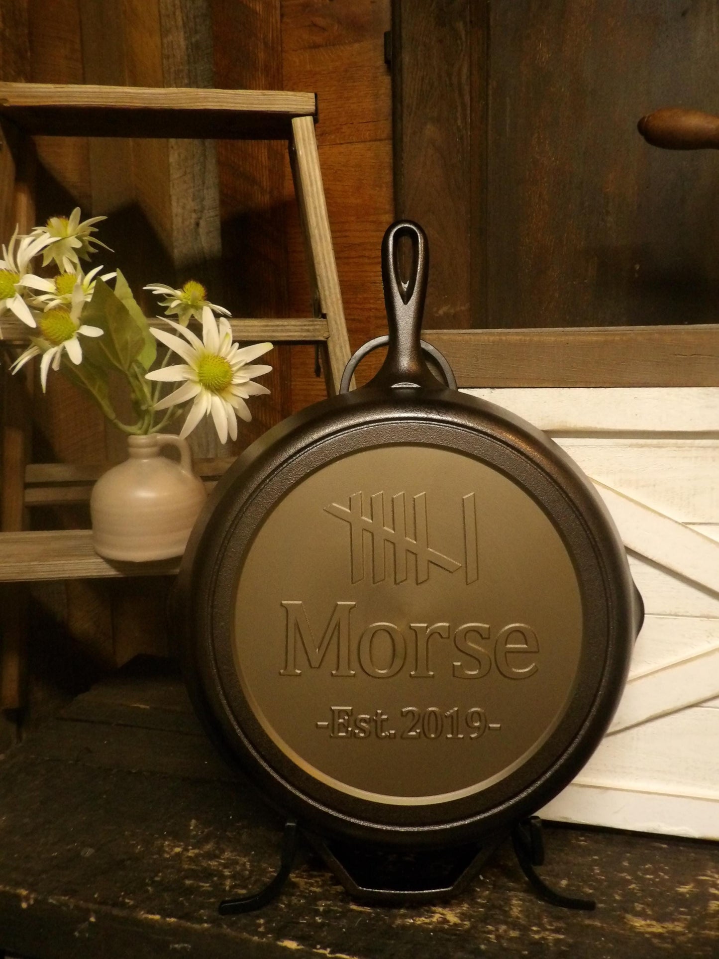 Personalized Cast Iron Skillet - 6th Anniversary Gift