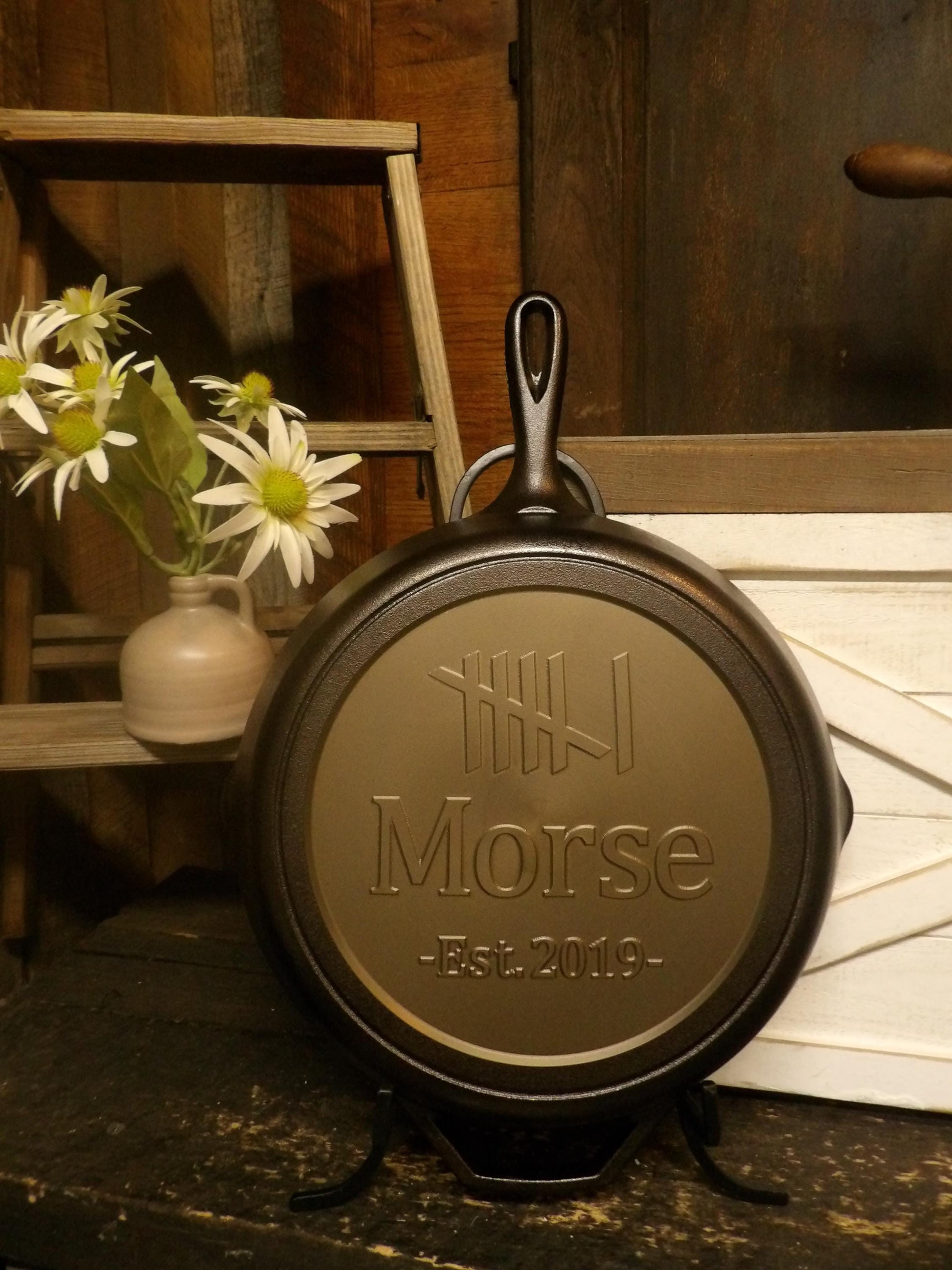 Personalized Cast Iron Skillet - 6th Anniversary Gift