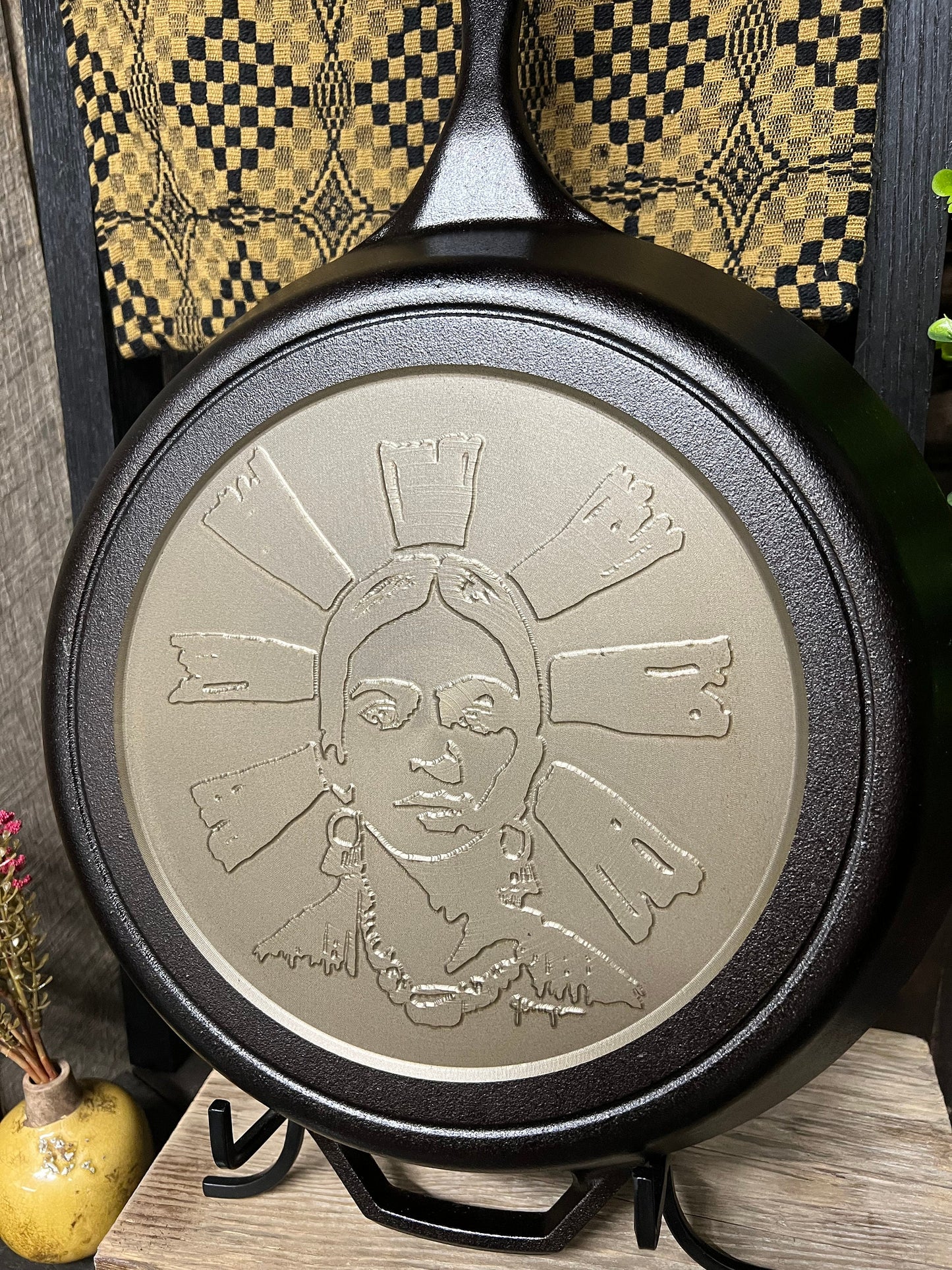 Personalized Lodge 13.25" Cast Iron Skillet - CNC Machined