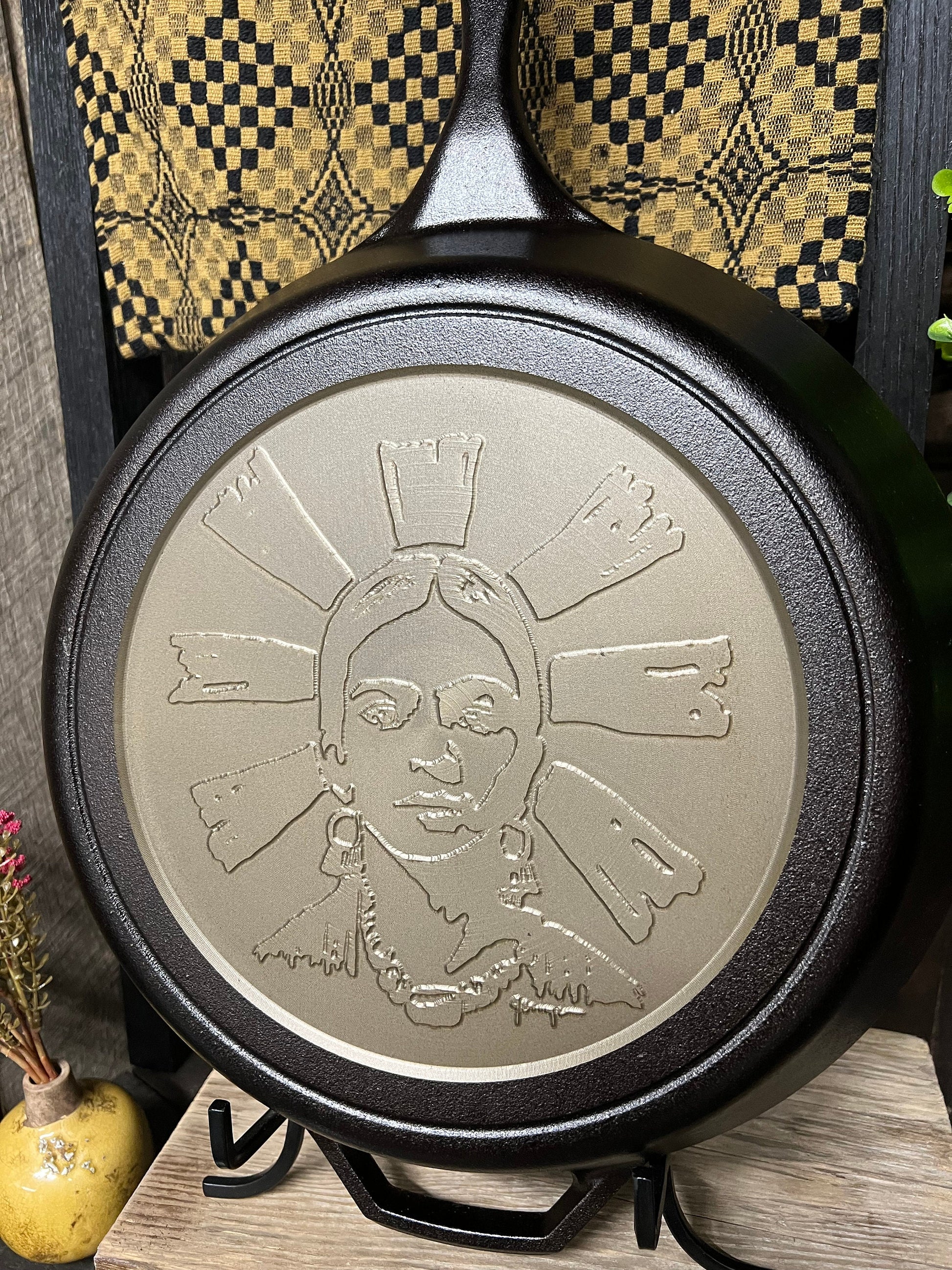 Personalized Lodge 13.25" Cast Iron Skillet - CNC Machined