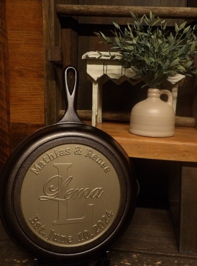 Personalized Lodge 10.25" Deep Cast Iron Skillet - CNC Machined