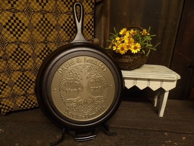 Personalized Cast Iron Anniversary Skillet - 6th Anniversary Gift
