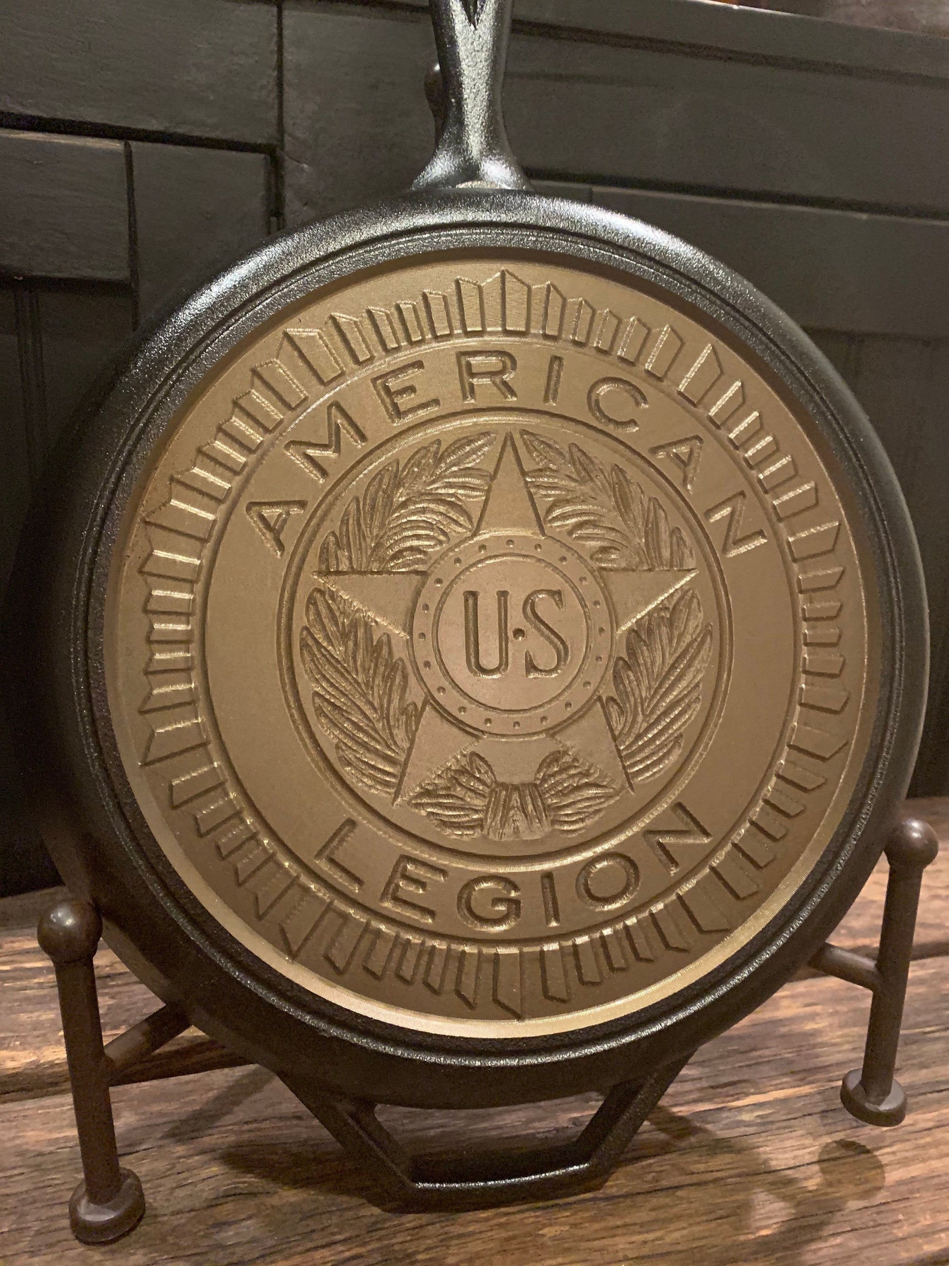 Military Custom Cast Iron Skillet - Veteran & Service Recognition