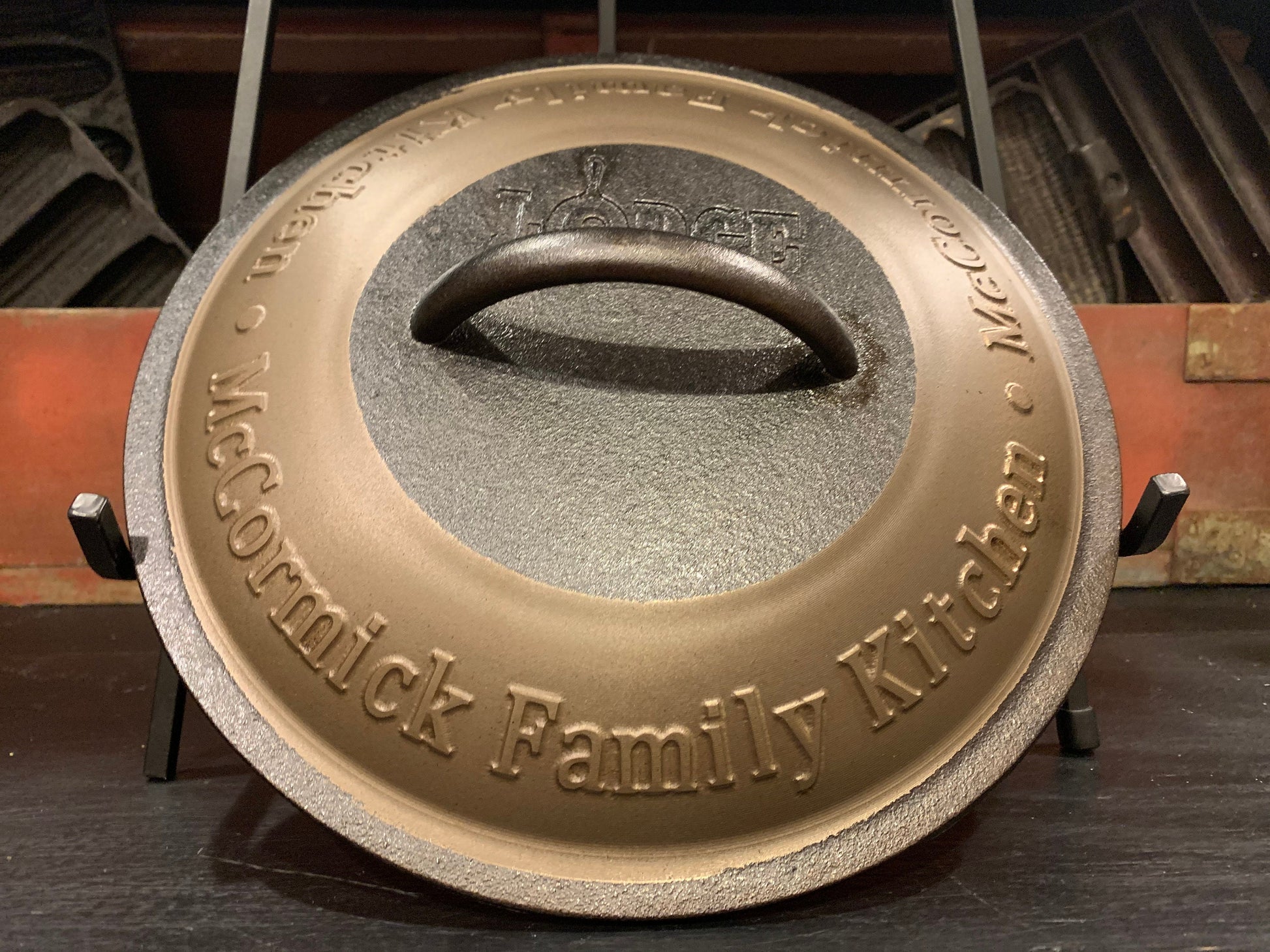 Personalized Cast Iron Skillet Lid - Lodge