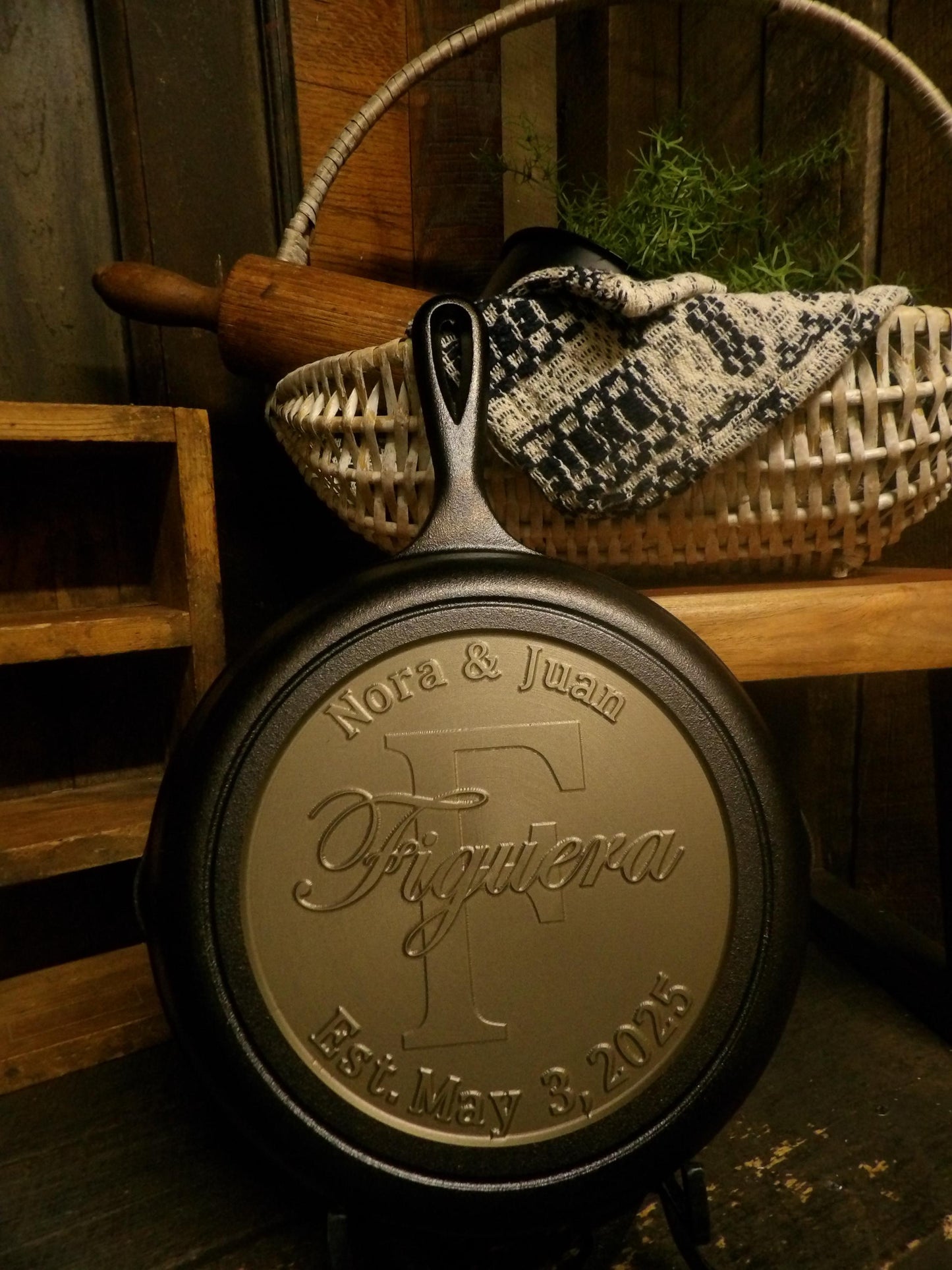 Personalized Cast Iron Skillet - Custom CNC Machined