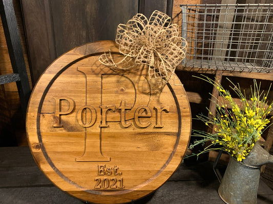 Personalized Wooden Sign - Custom Carved Pine Award
