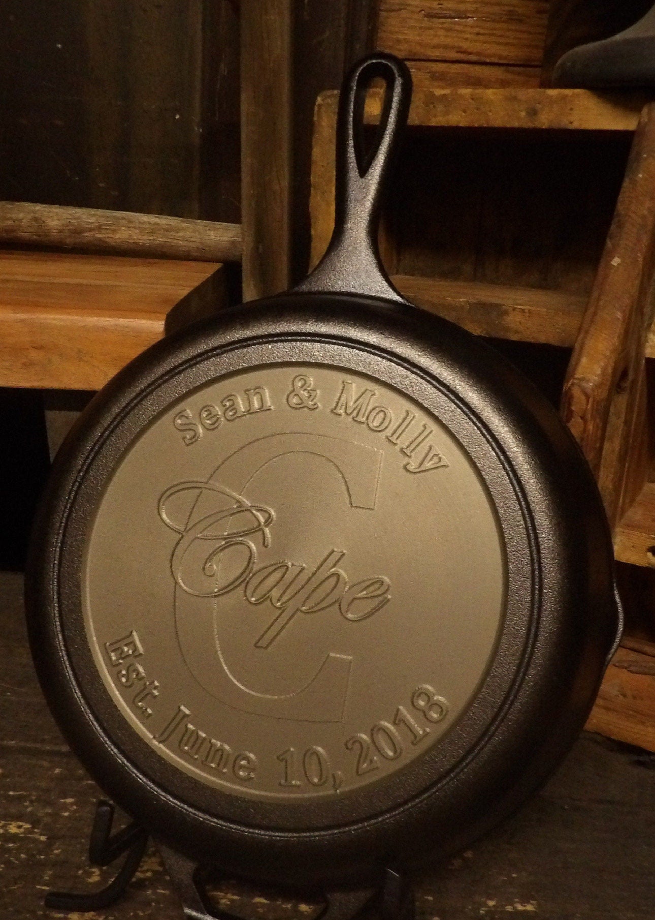 Personalized Lodge 10.25" Deep Cast Iron Skillet - CNC Machined