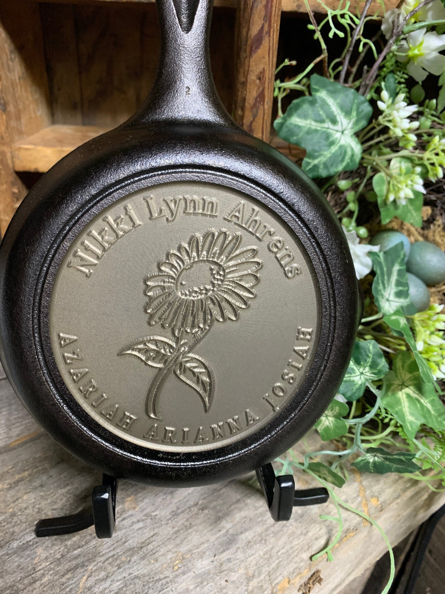 Personalized Birth Announcement Cast Iron Skillet - Lodge or Victoria