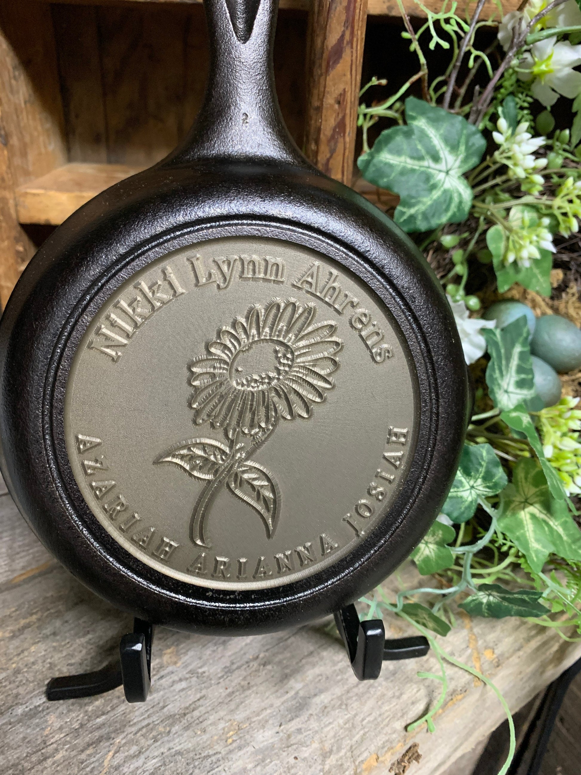 Personalized Birth Announcement Cast Iron Skillet - Lodge or Victoria