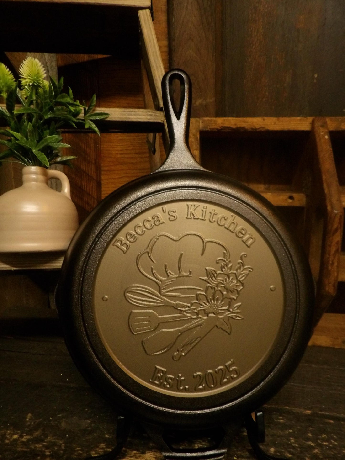 Personalized Cast Iron Skillet - Custom CNC Machined