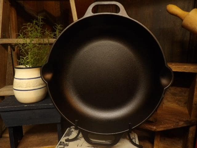 Personalized Victoria 13" Cast Iron Skillet with Loop Handles - CNC Machined