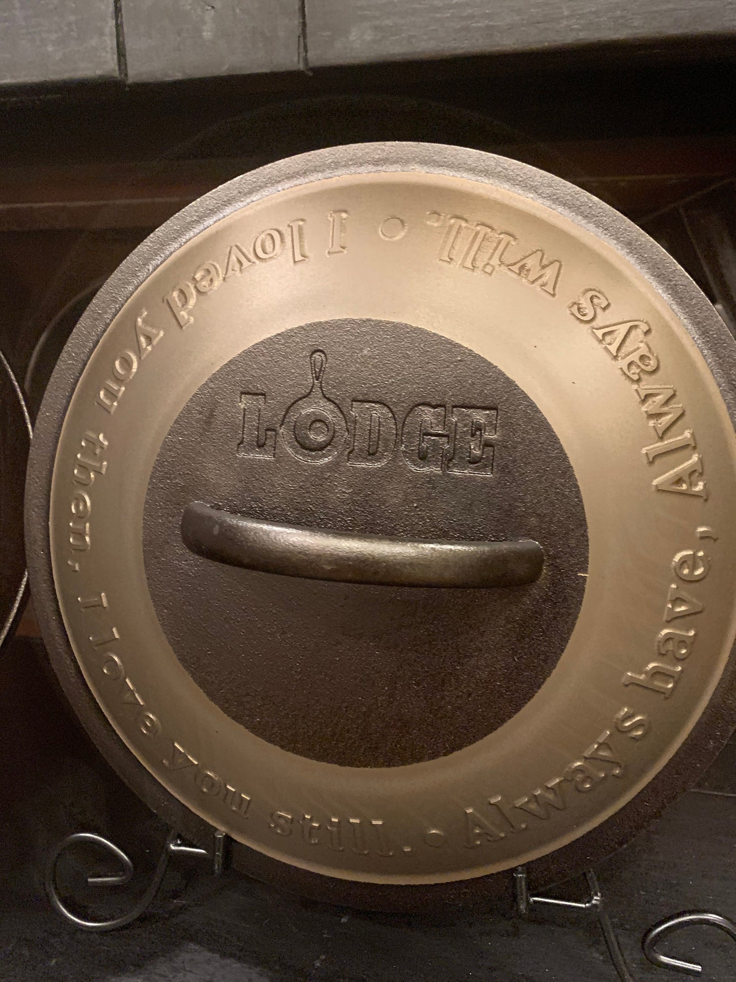 Personalized Cast Iron Skillet Lid - Lodge