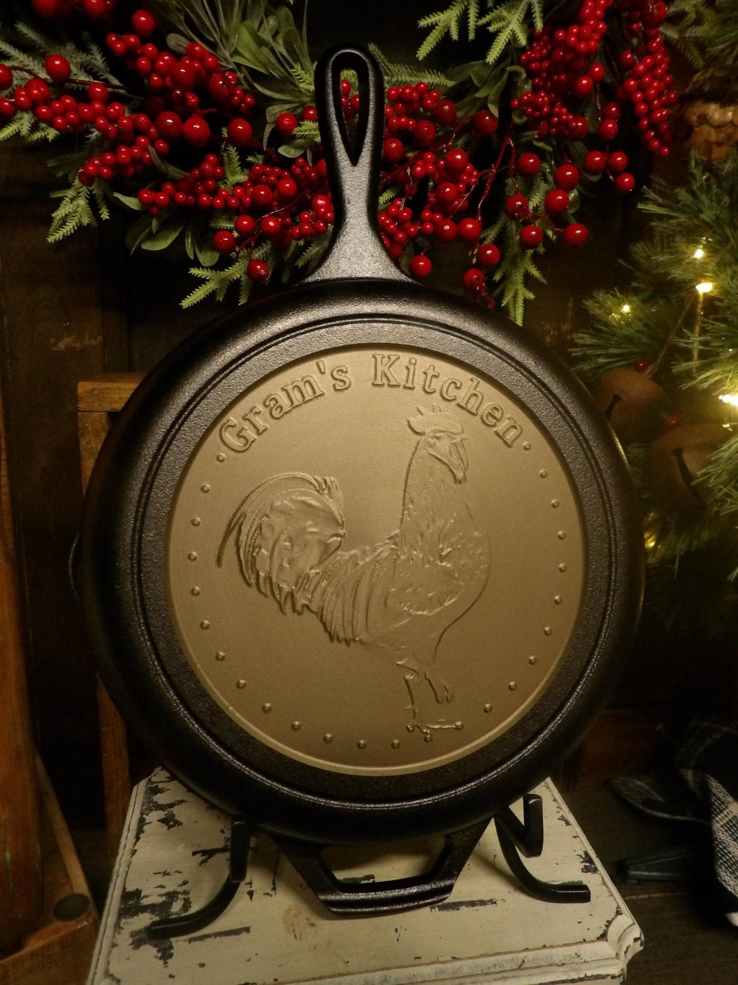 Personalized Lodge 12" Deep Cast Iron Skillet - CNC Machined