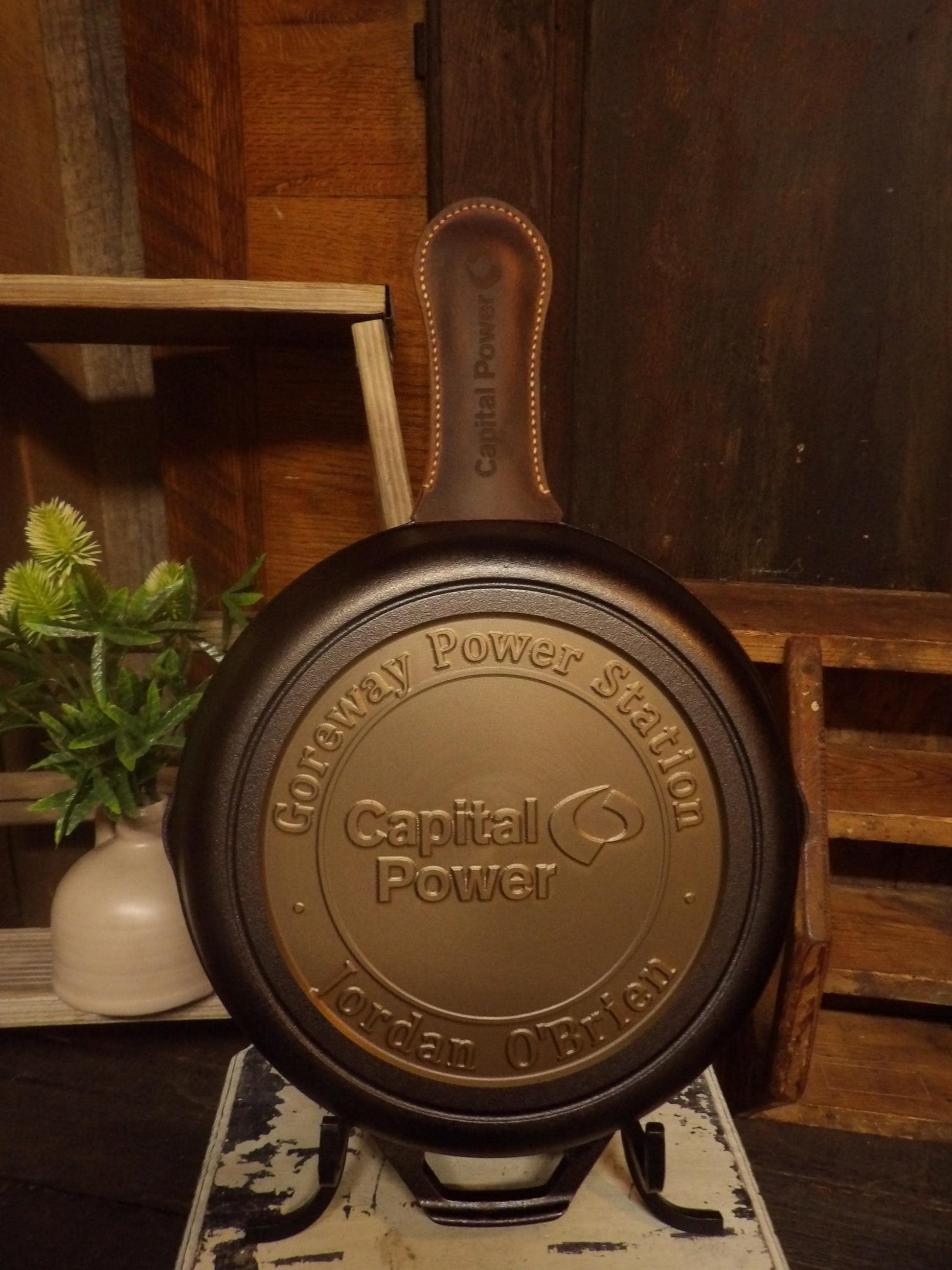 Custom Business Logo Cast Iron Skillet - Lodge or Victoria