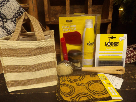 Cast Iron Care Gift Basket - Lodge Cleaning & Restoration Set