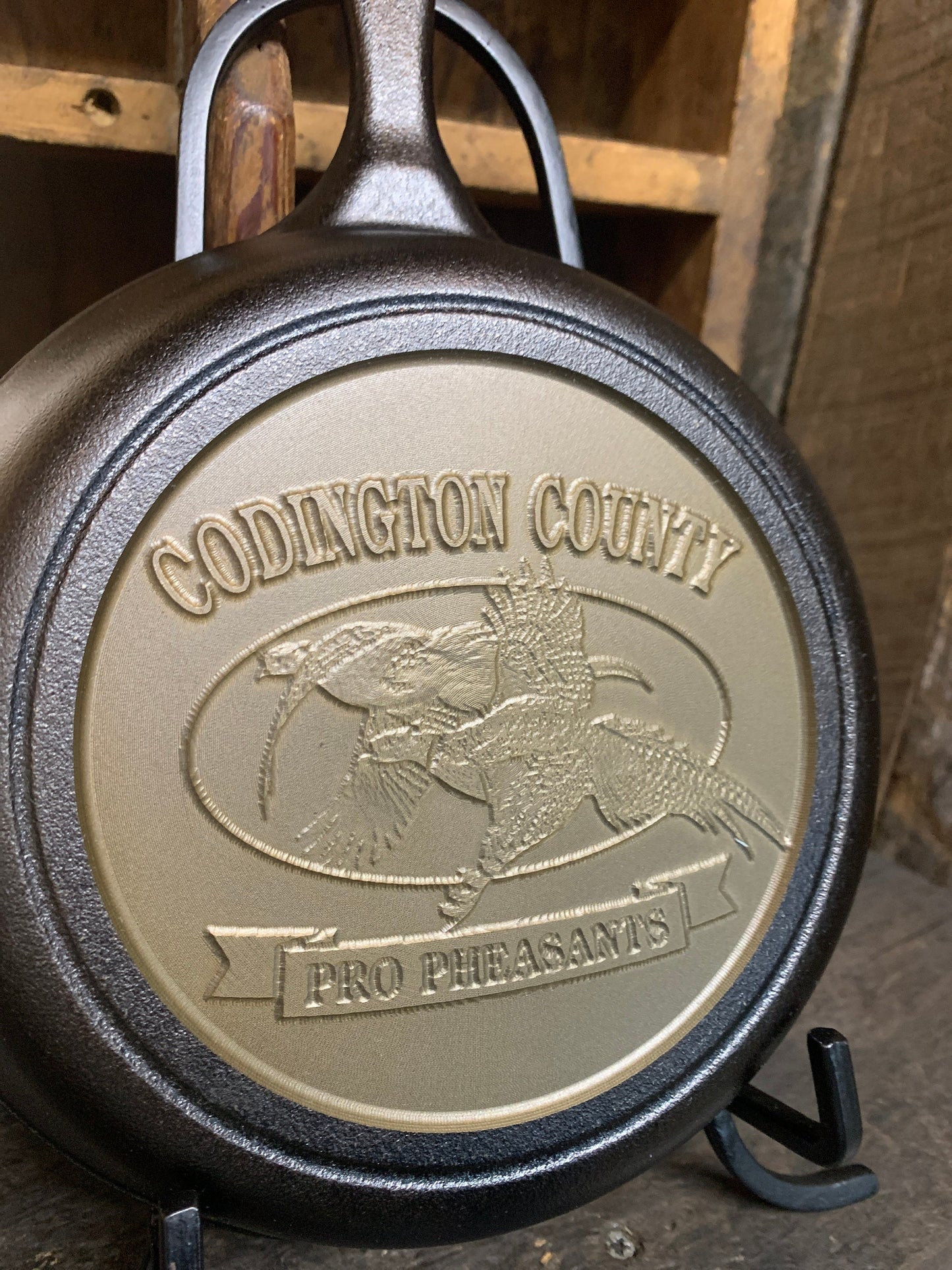 Personalized Outdoorsman Cast Iron Skillet - Lodge or Victoria
