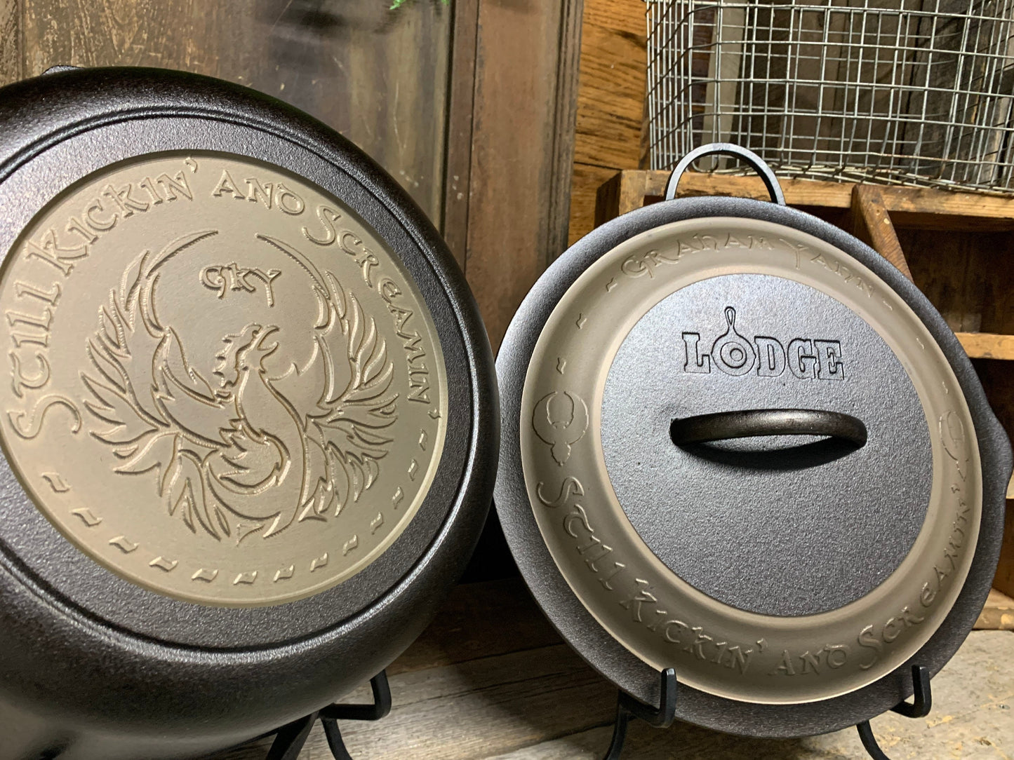 Personalized Lodge 7 Quart Cast Iron Dutch Oven - CNC Machined