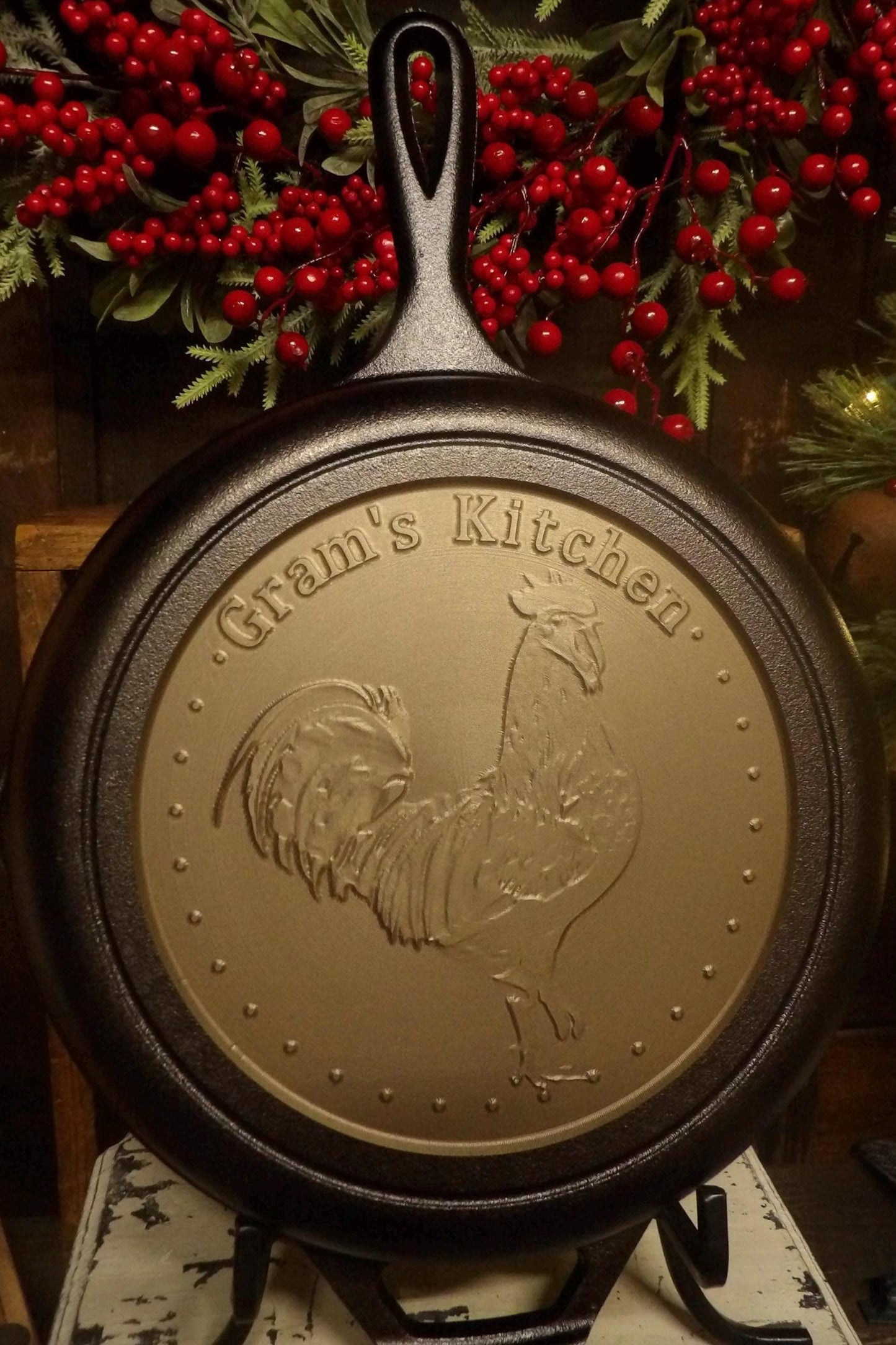 Personalized Lodge 12" Deep Cast Iron Skillet - CNC Machined