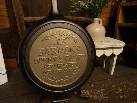 Personalized Lodge 10.25" Deep Cast Iron Skillet - CNC Machined