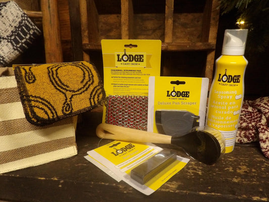 Complete Lodge Cast Iron Care Gift Set - Cleaning & Restoration