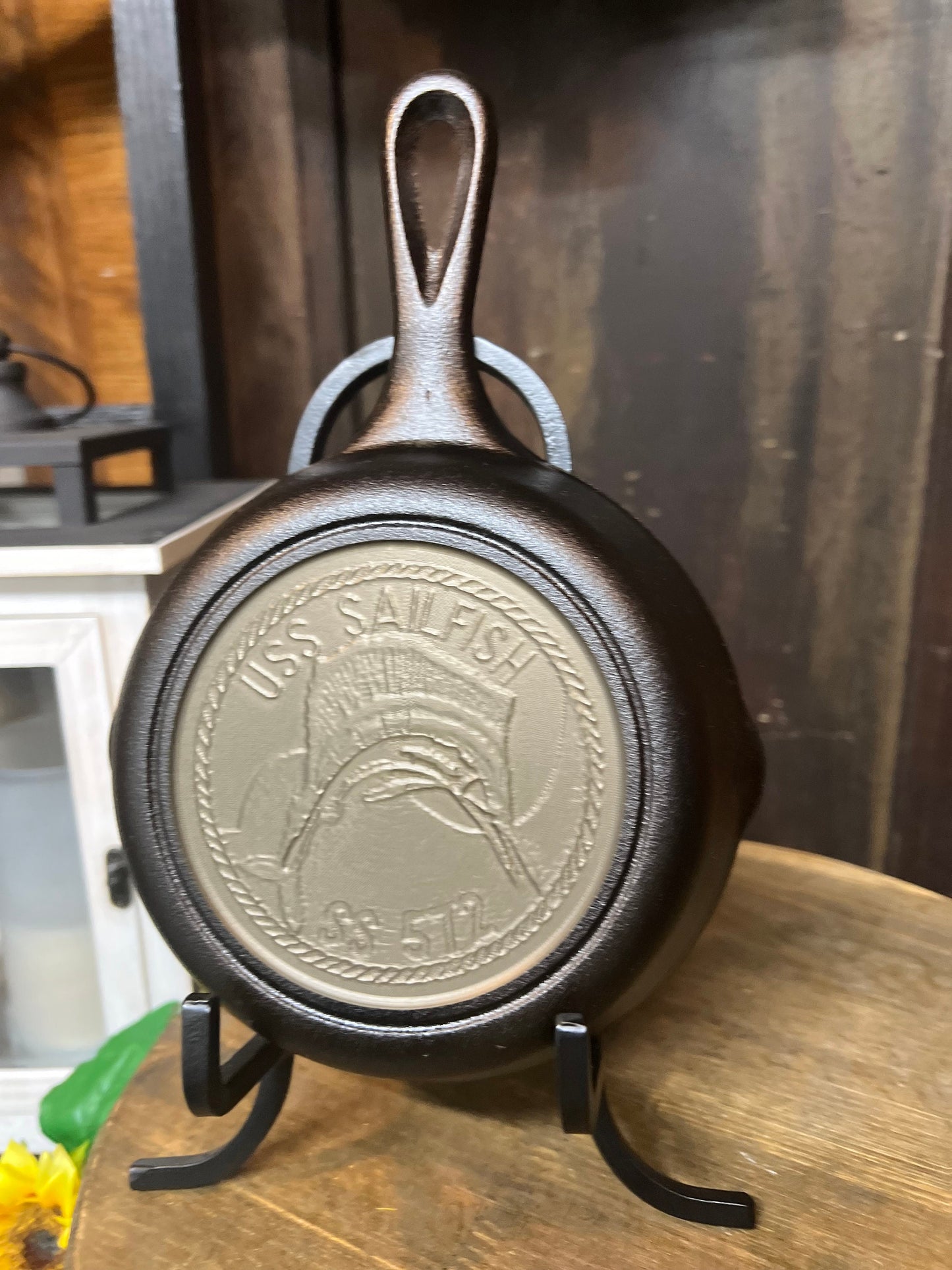 Military Custom Cast Iron Skillet - Veteran & Service Recognition