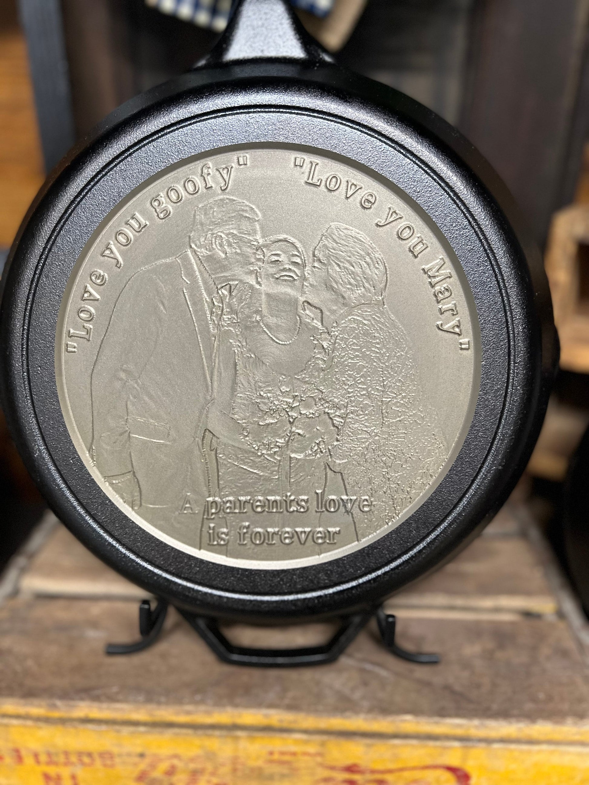 Personalized Lodge 13.25" Cast Iron Skillet - CNC Machined