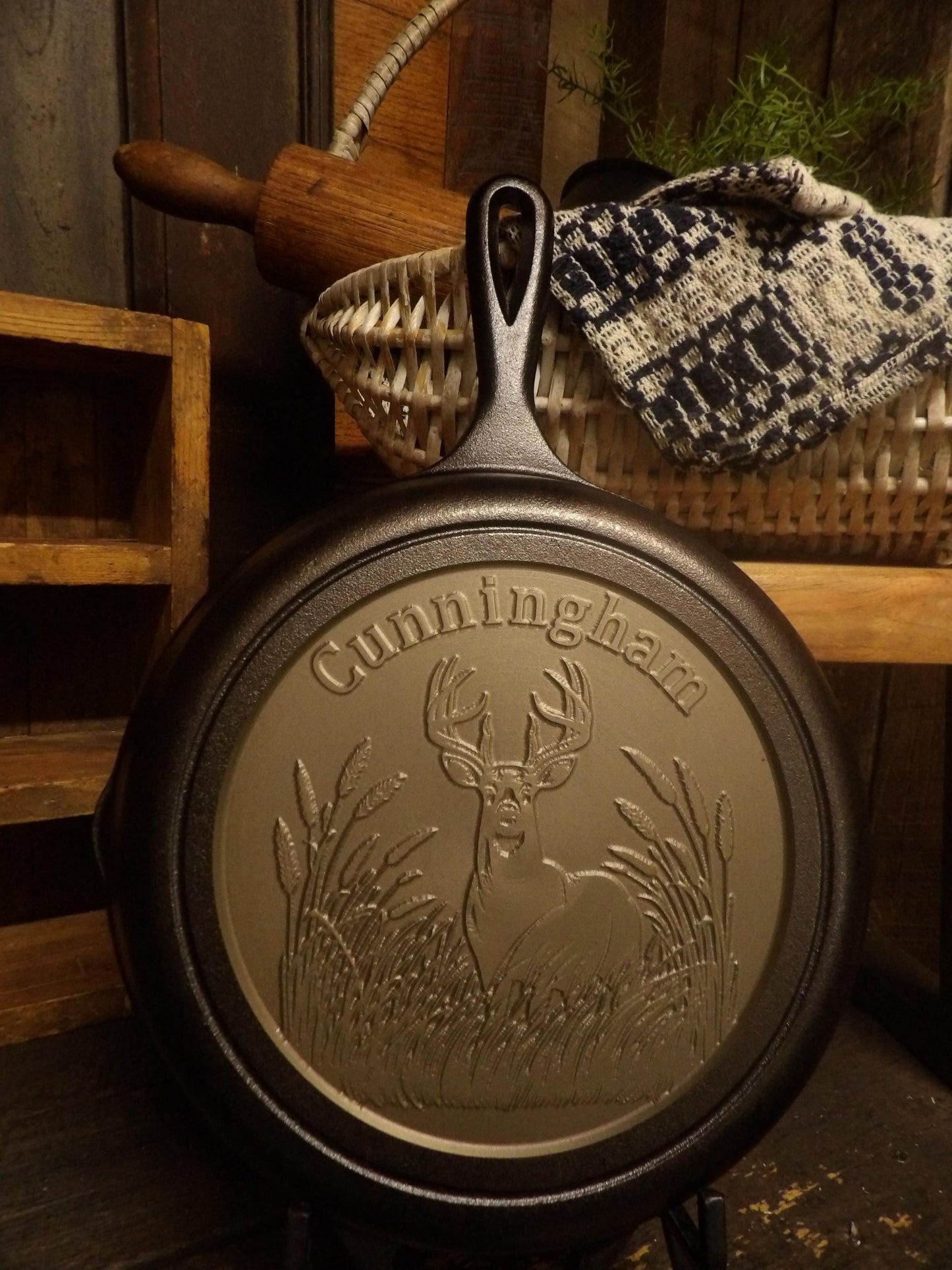 Personalized Cast Iron Skillet - Custom CNC Machined