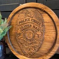 Personalized Wooden Sign - Custom Carved Pine Award