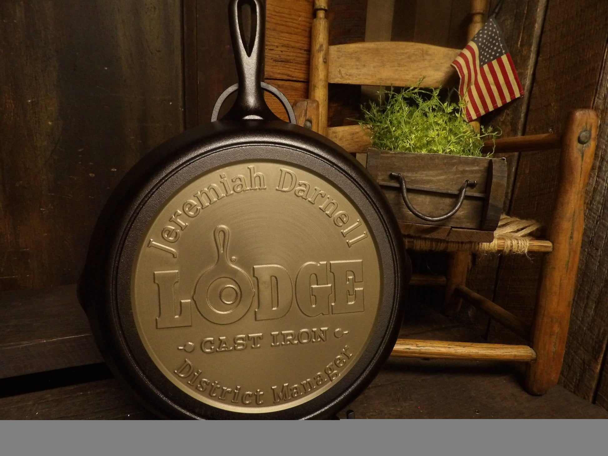 Custom Business Logo Cast Iron Skillet - Lodge or Victoria