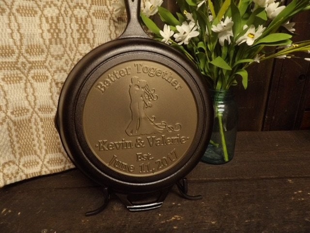 Personalized Cast Iron Anniversary Skillet - 6th Anniversary Gift