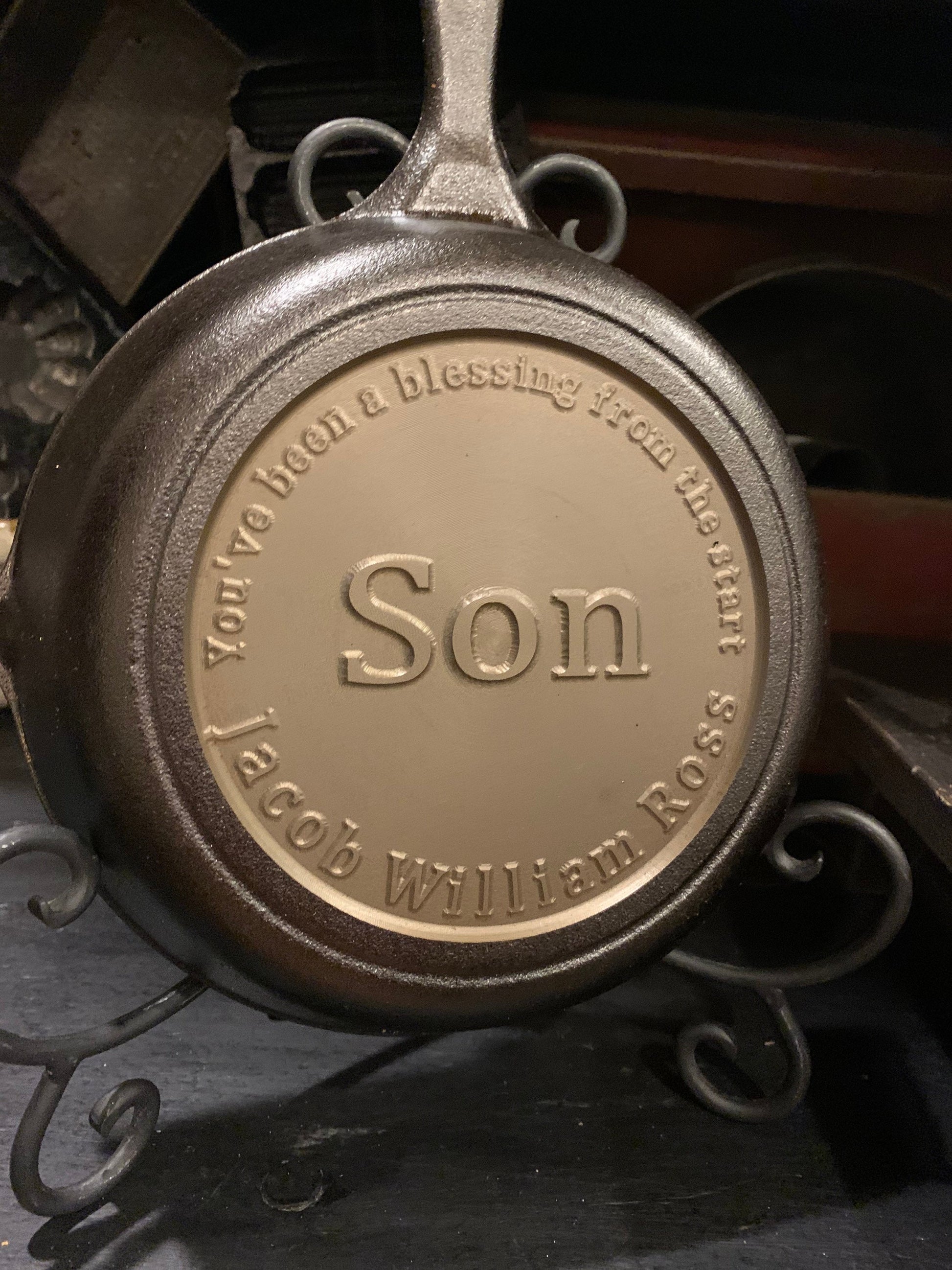 Personalized Birth Announcement Cast Iron Skillet - Lodge or Victoria