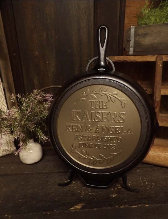 Personalized/custom Cast Iron Skillet 